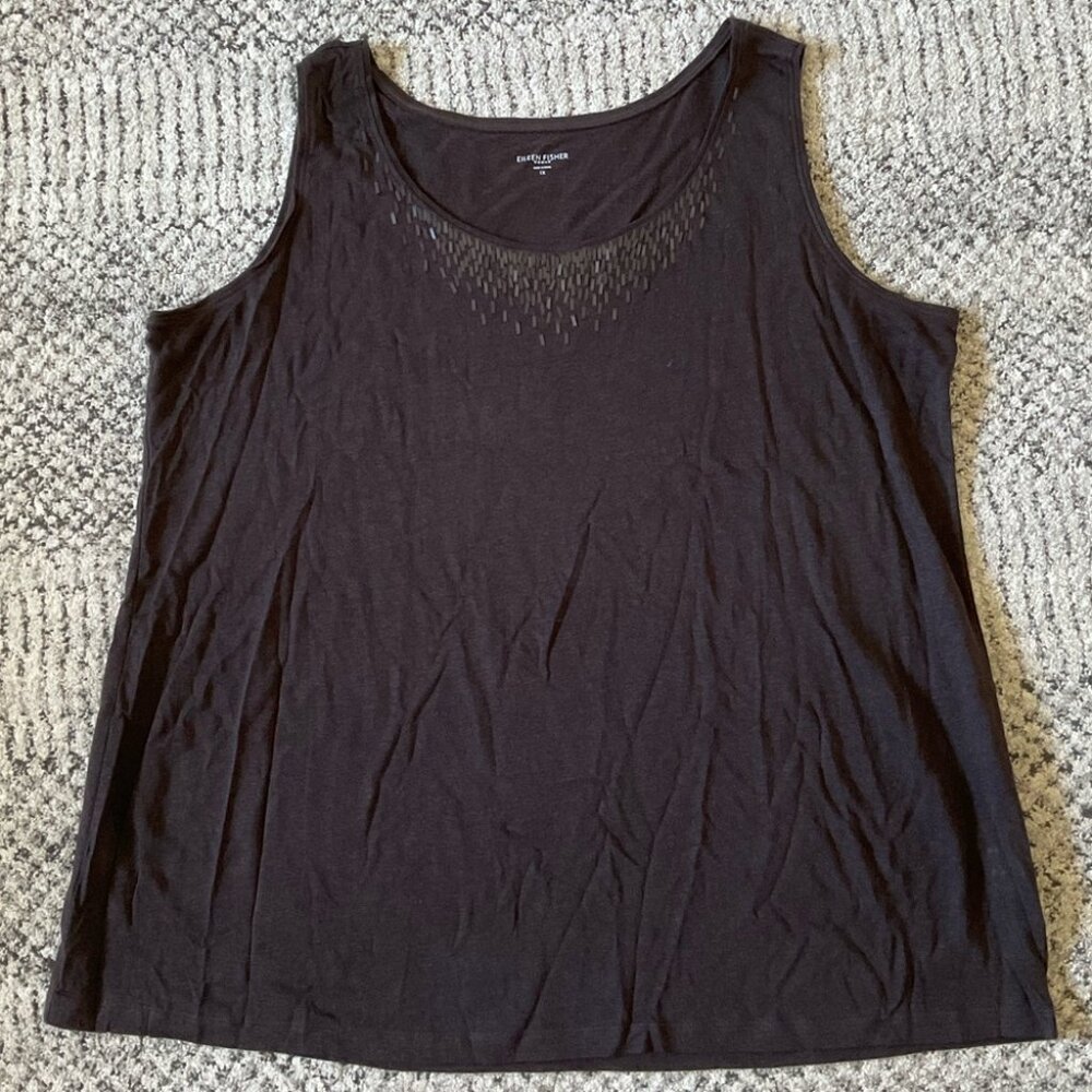 Eileen Fisher Linen Slub Style Tank